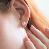 Heartful Birthstone Ear Jackets