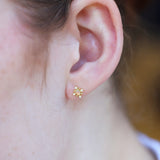 Opal Snowflake Earrings