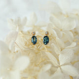 Blue Topaz Star Necklace & Earrings Set