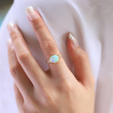 Oval-Shaped Opal Ring 2.0
