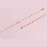 Pink Quartz Sakura Petal Necklace & Bracelet Set