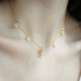 Pink Sakura Blossom Necklace