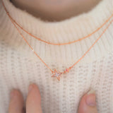 Duo-Layer Stardust Necklace & Bracelet Set