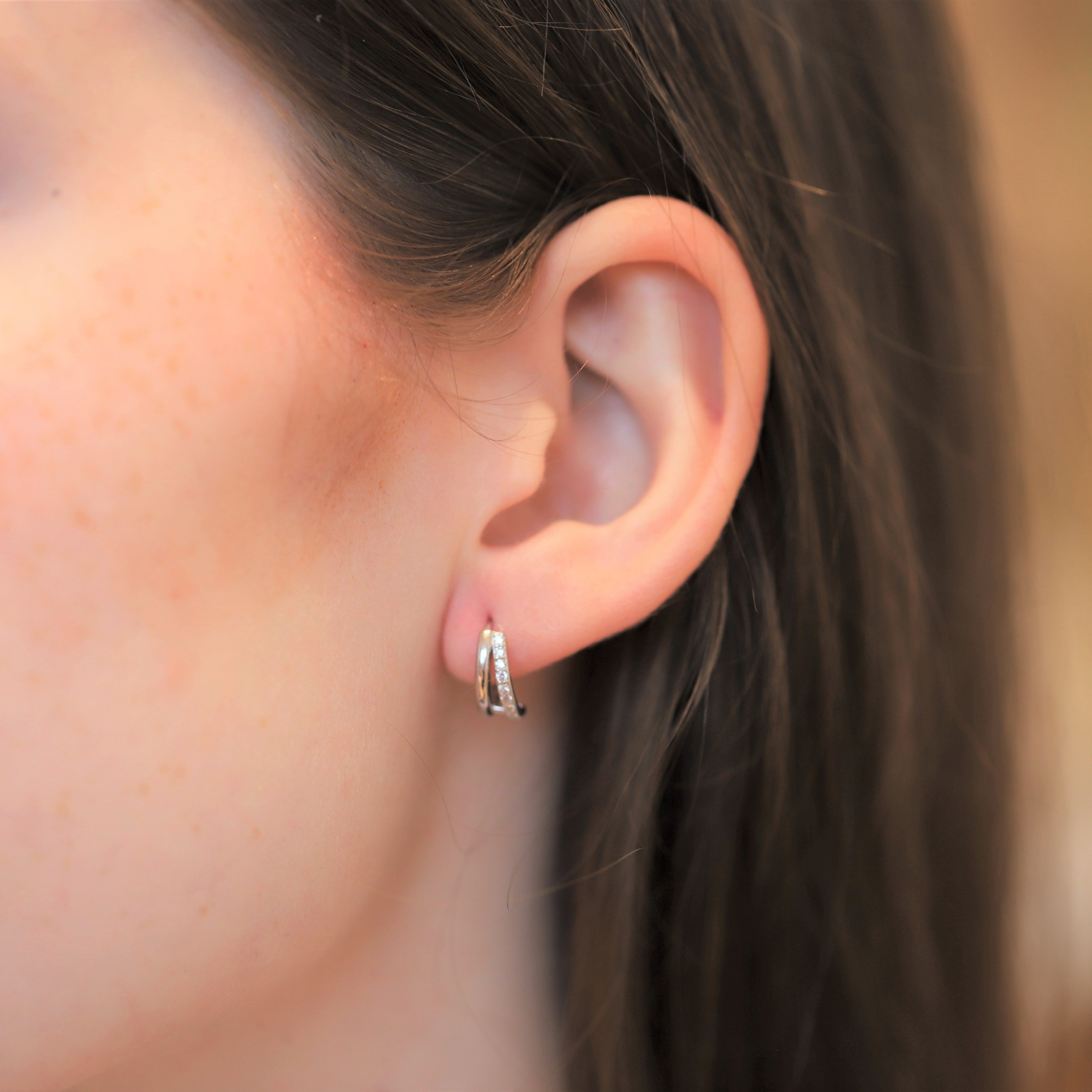 Earloop Earings Double Loop Earrings – d'happy Makers