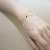 White Sakura Flower Bracelet