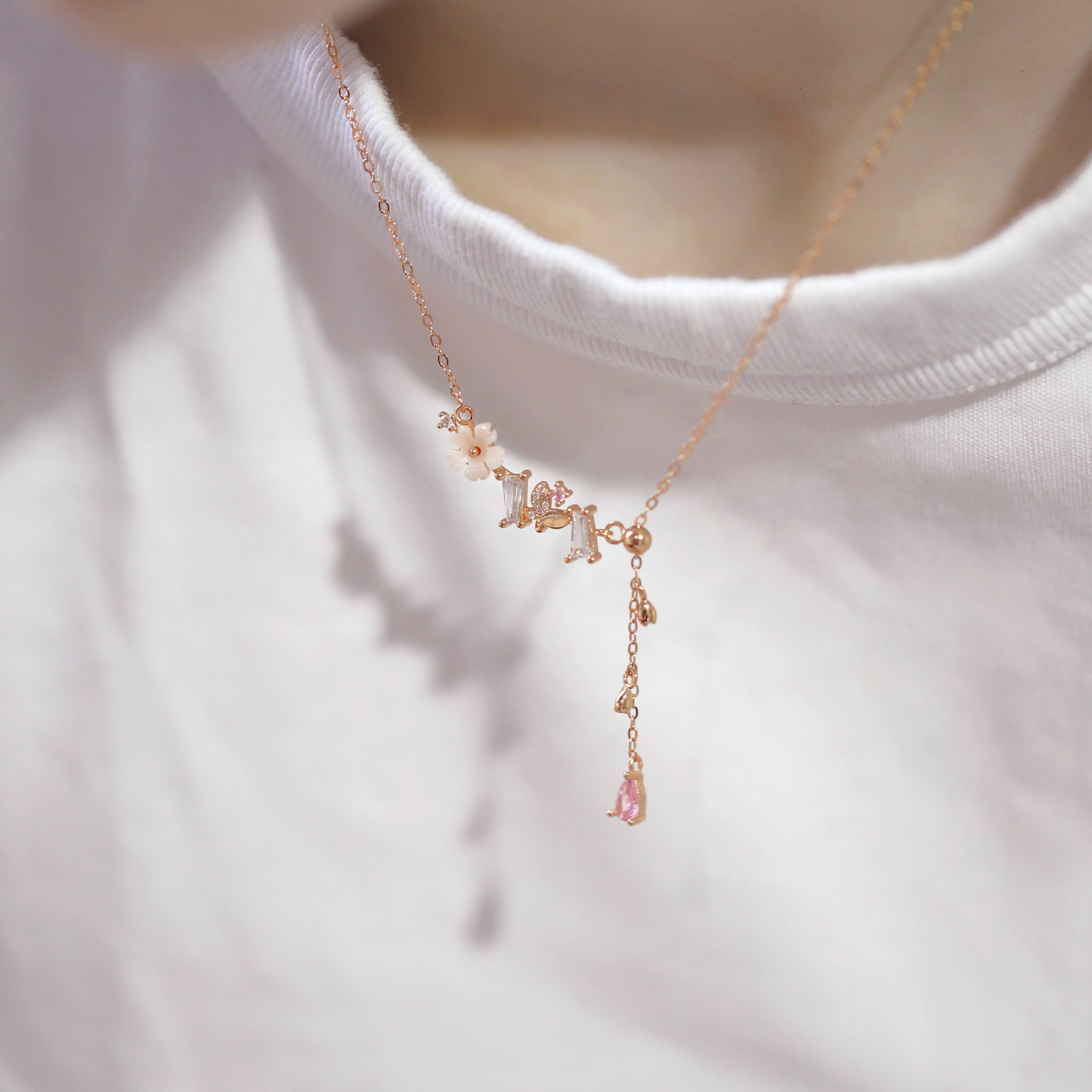 Enchanting Sakura Bloom Necklace