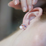 Ring of White Sakura Radiance Earrings