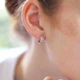 Diamonte Olive Branch Earrings