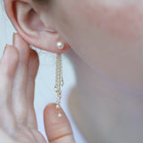Pearly Waterfall Earrings
