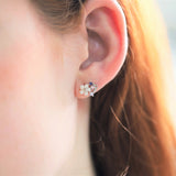 White Cherry Blossom Earrings