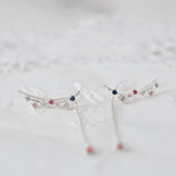 Dangling Plum Blossom Earrings