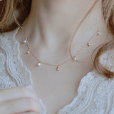 Pearly Sunshine Choker Necklace
