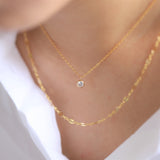 Double Layered Diamante Necklace