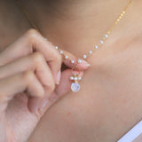 Pearly Moonstone Necklace