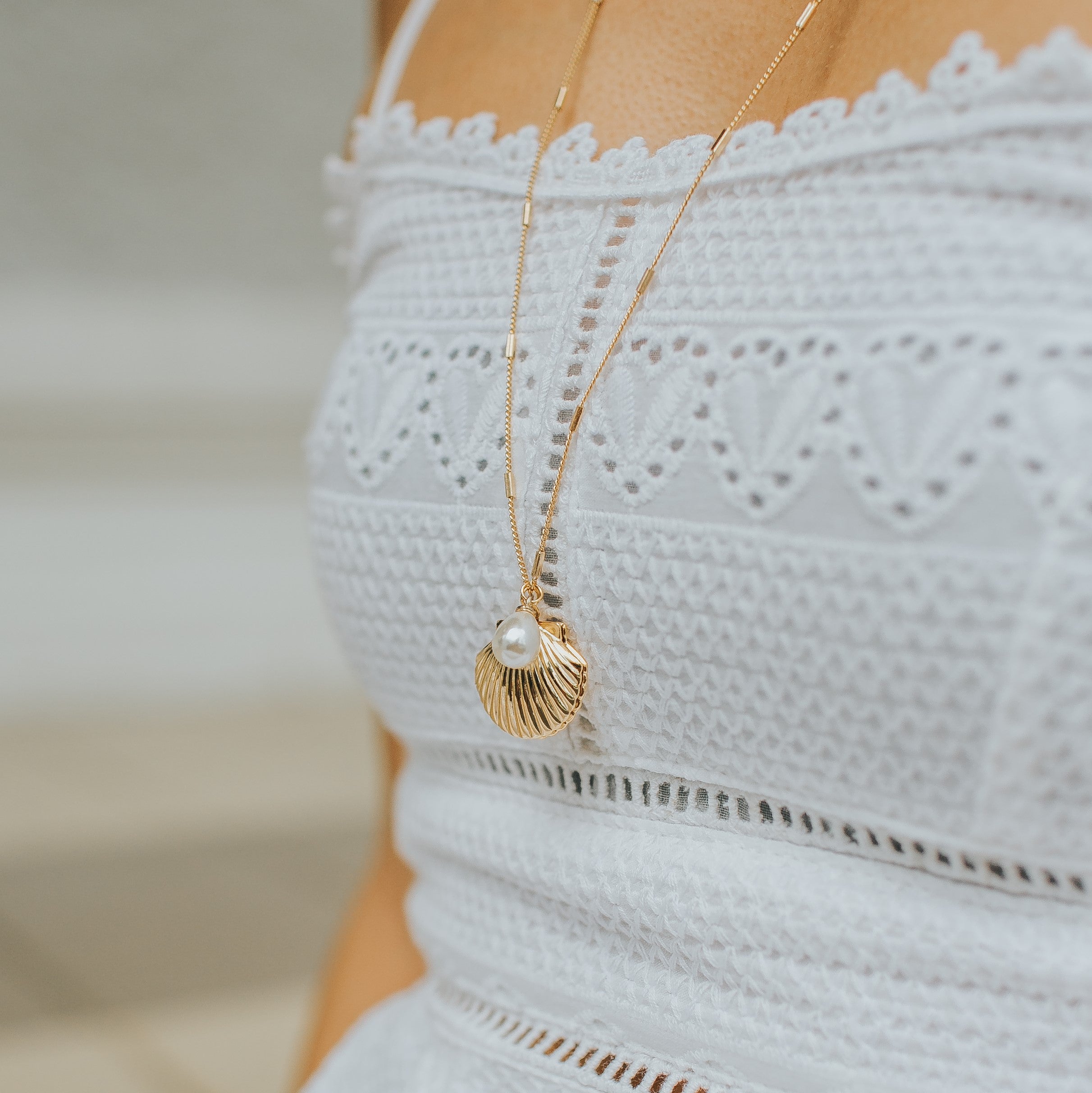 Seashell Locket Necklace – d'happy Makers