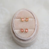 Rhodochrosite Gemstone Earrings